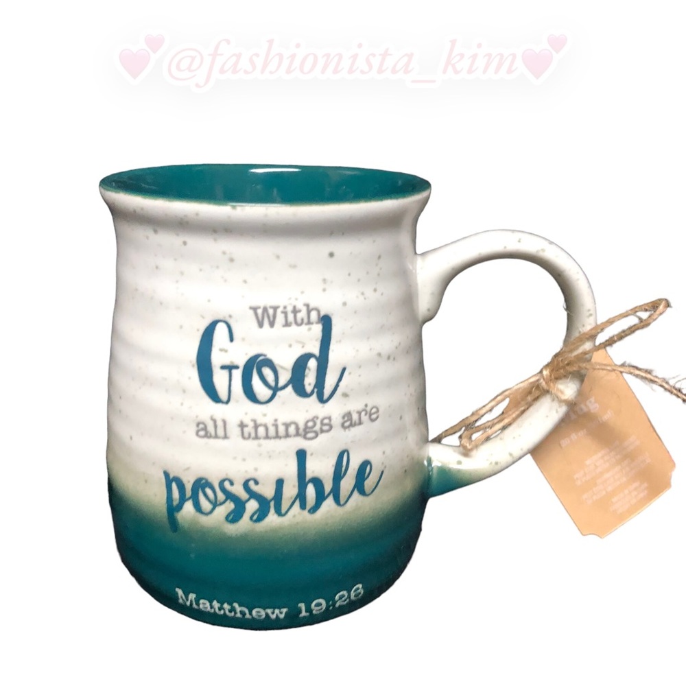 With God All things are possible coffee mug